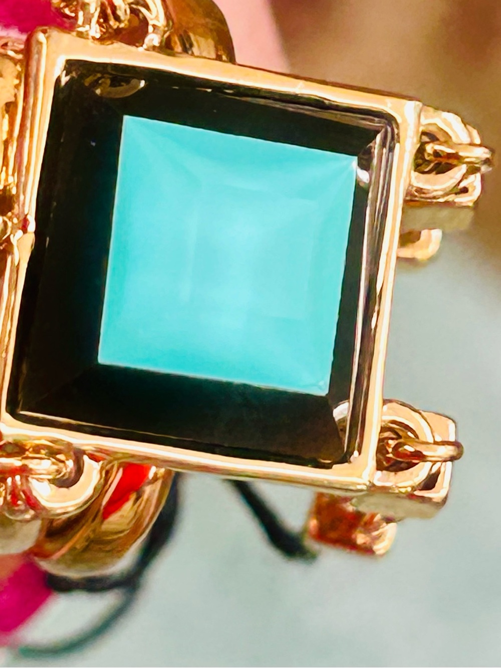 Marc by Marc Jacobs Stacked Figure Block
Ring - Dusty Jade Green - NWT Size 7 - Picture 10 of 13